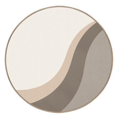 Tapis beige lavable à la machine Carlstadt