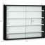 5 vitrines réglables, noir et blanc, pour les collections de bijoux