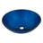 Novatto 16.5'' Blue Glass Circular Bathroom Sink-130667373