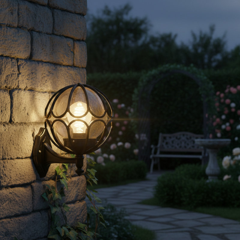 Ainsley 1-Light Outdoor Armed Sconce