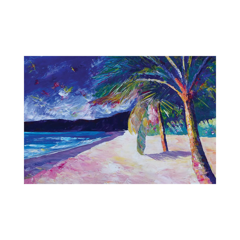 Colorful Caribbean Dream Beach Island Bay by Markus & Martina Bleichner - Wrapped Canvas Gallery-Wrapped Canvas Giclée