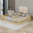 Double Twin Floor Bed With Fence And Guardrails-1144739493