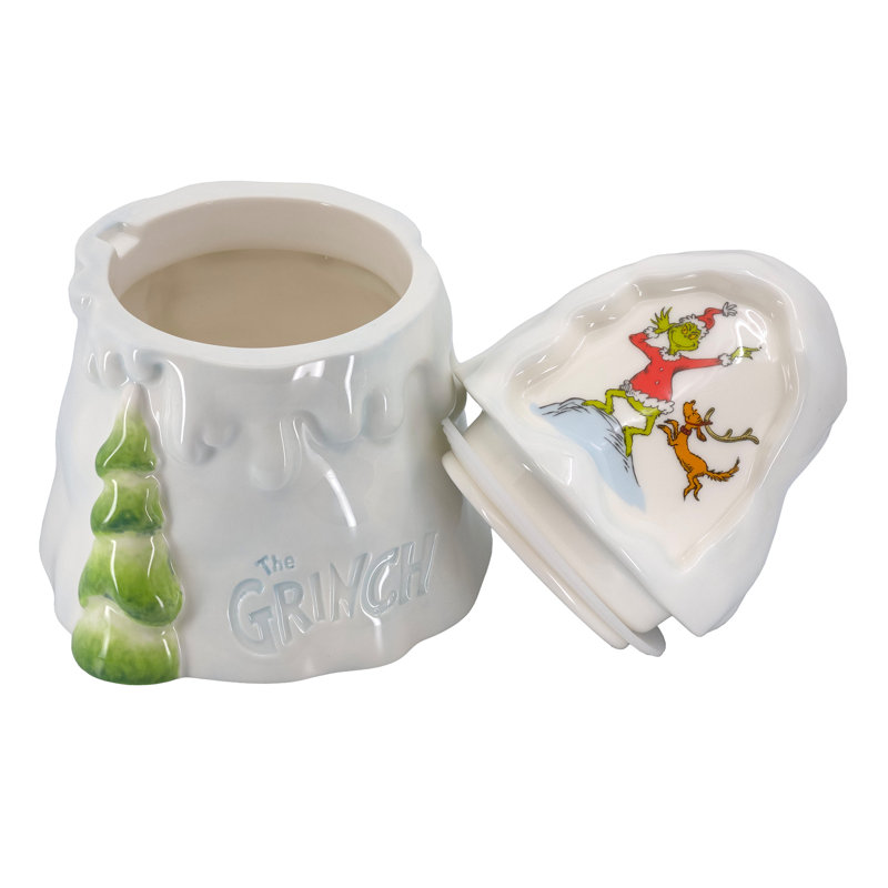 Department 56 Dr. Seuss Grinch Mount Crumpit Sculpted Cookie Jar 8.9 Inch