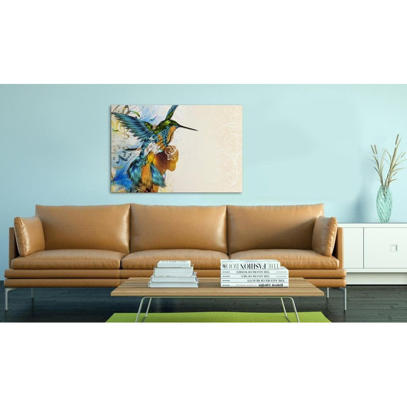 «Emmalynne Bird Music» sur toile, H 16 po x l 24 po x P 0,7 po