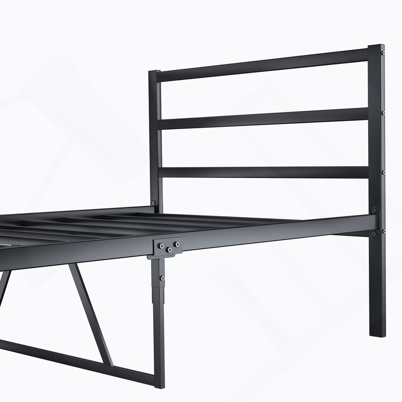 Metal Platform Bed Frame With Headboard