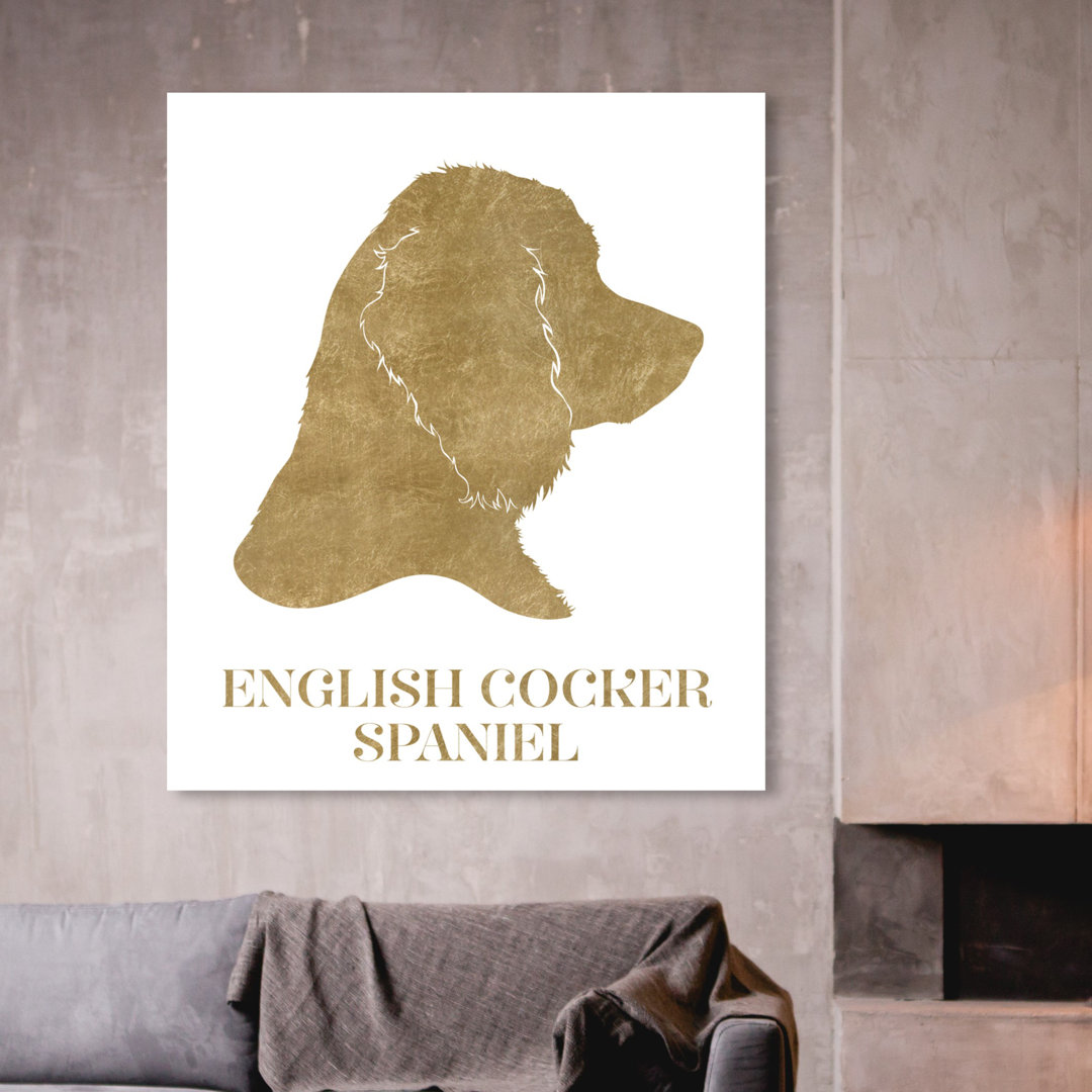 'English Cocker Spaniel' Graphic Art on Wrapped Canvas