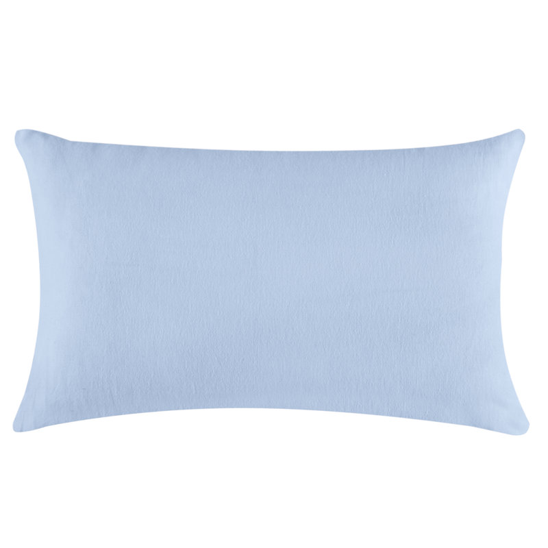 Brushed Cotton Pillowcase - Blue, Blue