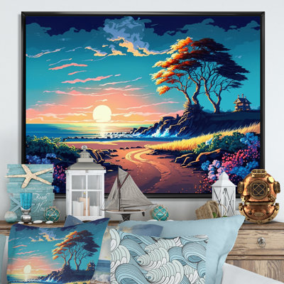 Coucher de soleil moderne en style IV - reproduction sur toile