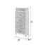 Commode de style moderne en bois blanc