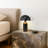 Venus 14 In. Dimmable LED Modern Dome Shade Table Lamp in Black Finish-118028664