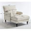 Chaise longue moderne en chenille avec coussin lombaire-1924717190