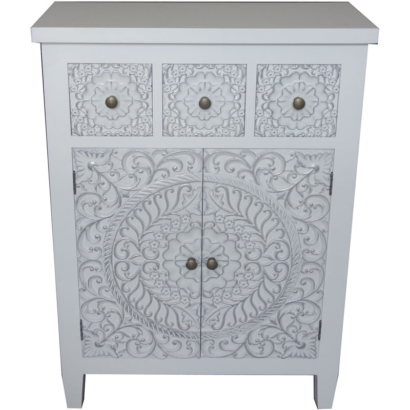 Dunlop 68 cm W Chest of 3 Drawers