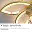 Modern Ceiling Fan With Lights Remote Control, 3 Light Color 6 Speeds,Gold Color Ceiling Fan Lamp For Kitchen Bedroom-1676297657
