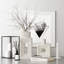 Ensemble de 2 vases en céramique blanche