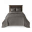 Ensemble de couvre-lit réversible gris foncé-122455222-122455221