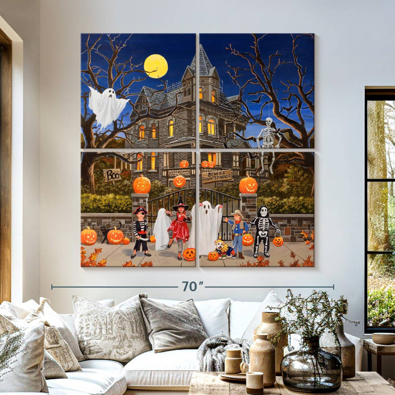 Lelend Beware Haunted House, 57" H x 57" W