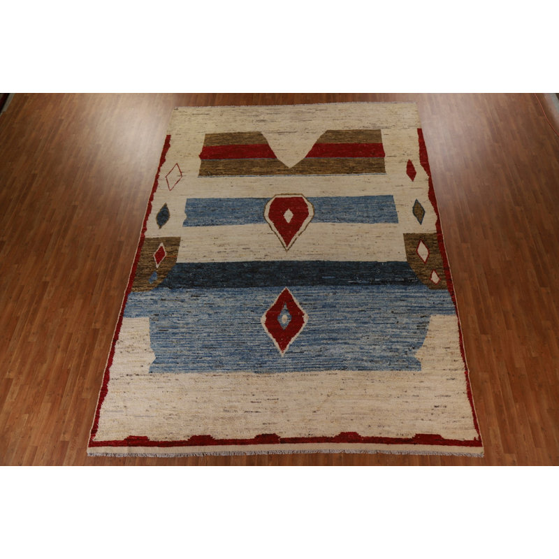 One-of-a-Kind 10'5'' X 13'10'' New Age Wool Area Rug in Beige