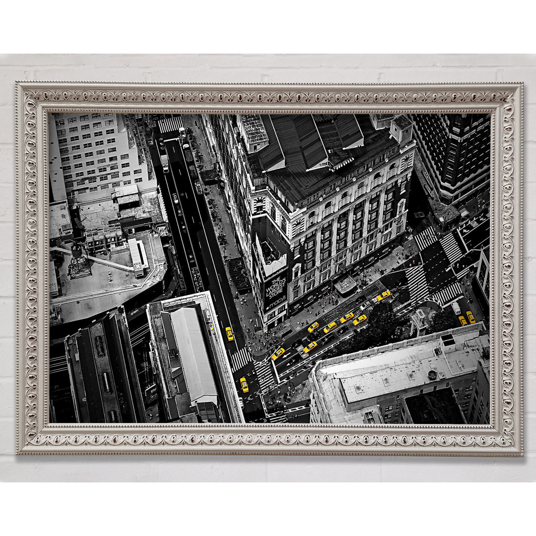 New York City Streets From Above - Einzelne Bilderrahmen Kunstdrucke