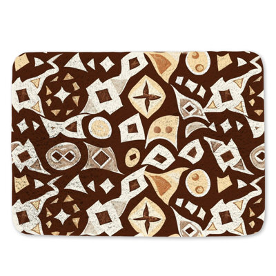 Motif de tapis de bain géométrique