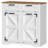 Tilt-out Laundry Hamper Cabinet with 2 Removable Baskets & 2 Drawers, Farmhouse Bathroom Storage