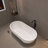 63 in. Freestanding Soaking Solid Surface Bathtub-98606634
