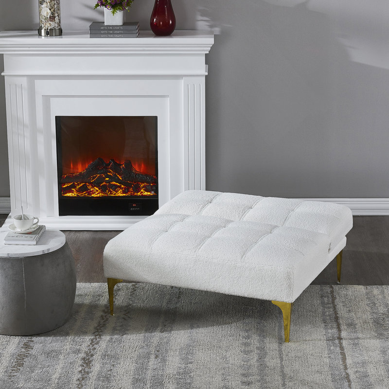 Tissu convertible futon avec pieds en métal