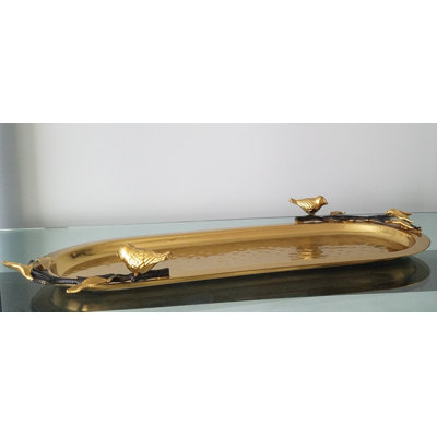 House Of Hampton® Darrio Stainless Steel Tray