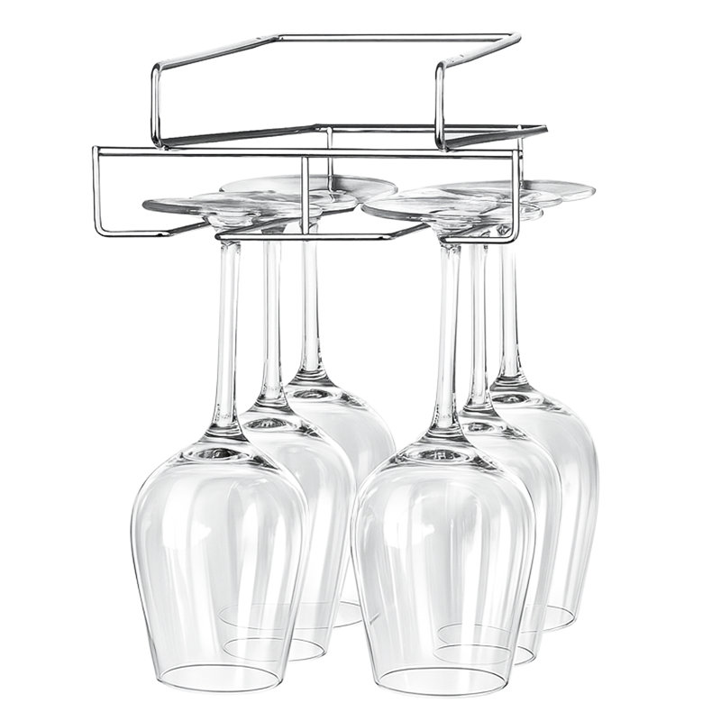 Hanging Wine Glass Rack in Chrome
