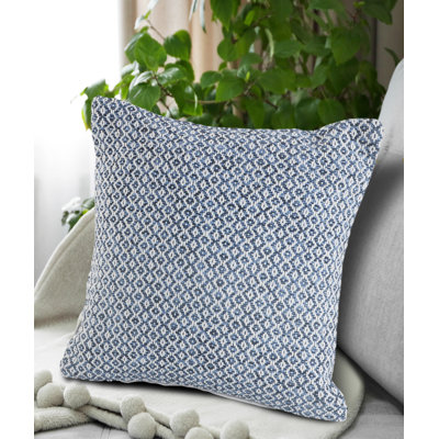 Pillow Intertwining Diamond Square Cotton Pillow