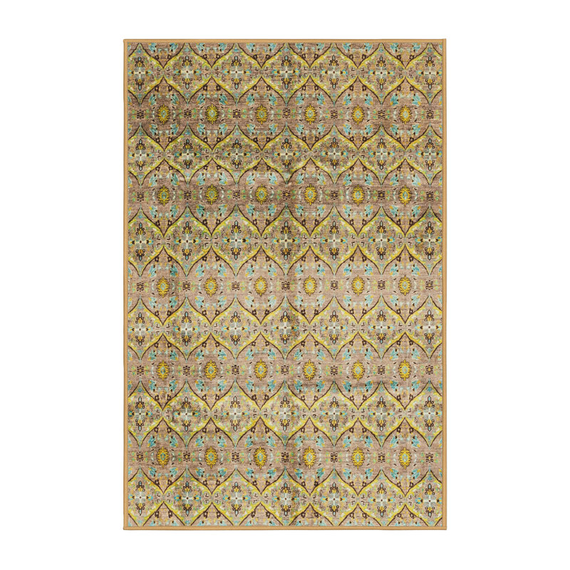 Abstract Indoor Rug, Rectangle 5' x 7'
