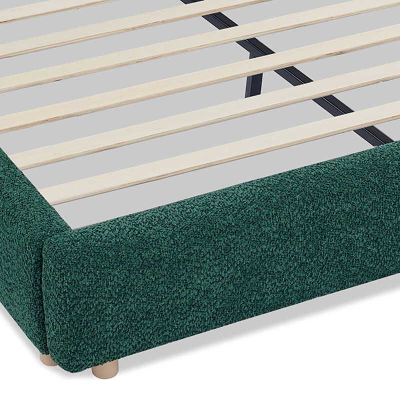 Cadre de lit grand lit, Vert