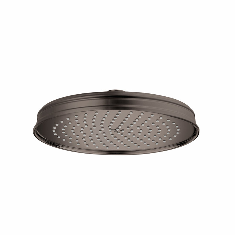 AXOR Montreux Showerhead 180 1-Jet, 2.5 Gpm, Satin Black