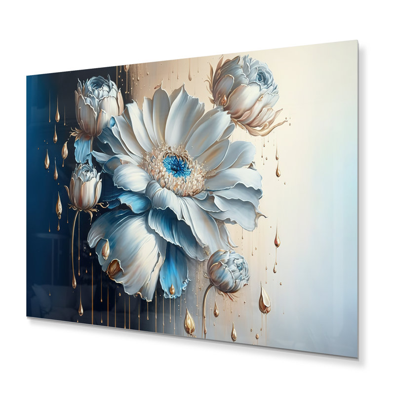 Traditional Plants & Flowers Wall Decor on Metal, 24" H x 32" W