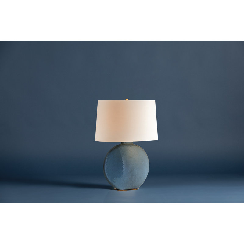 Kimball Table Lamp, Aged Brass/Gray