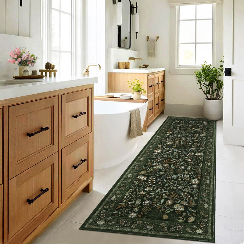 Tapis lavable antidérapant Farmhouse Floral