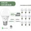 Ampoule A19 E26 de 60 watts à culot vers le bas avec capteur de duvet et lumière du jour 5000K (paquet de 6)-125782396