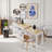 74.5-inch Kitchen Island With Extendable Dining Table-952419564