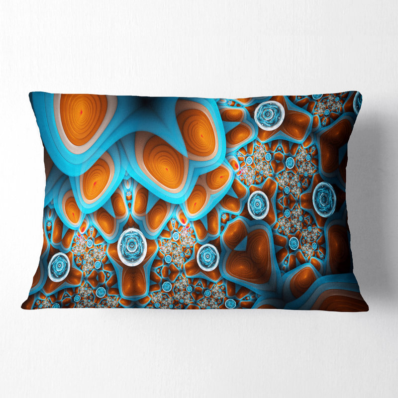 Coussin lombaire à formes floral extraterrestrial life
