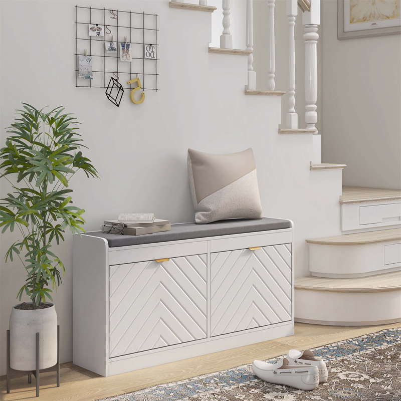 8 Pair Shoe Storage Bench