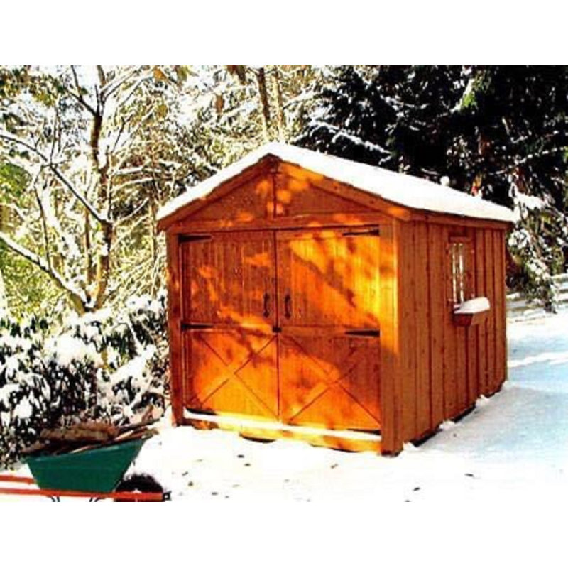 Rancher 8ft W x 12ft D Western Red Cedar Wood Storage Shed