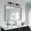 Miroir de salle de bain rectangulaire en aluminium avec verre trempé HD, miroir mural français-134587114-134587126