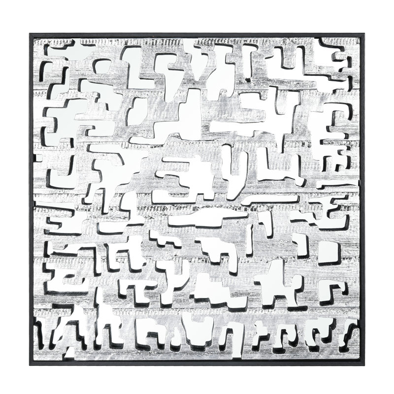 Art mural dimensionnel - argent