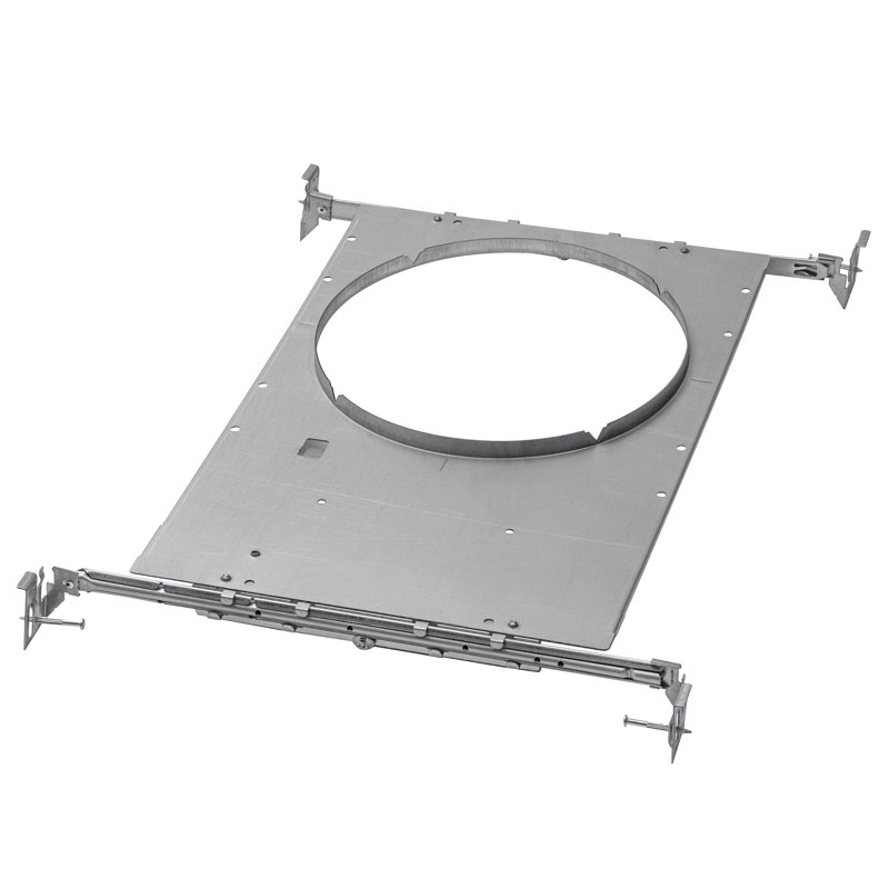 Silver Steel Indoor/Outdoor Recessed Mounting Bracket