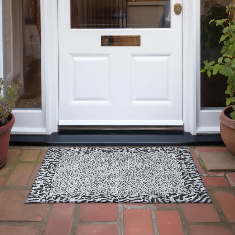 Machine Washable Indoor/Outdoor Claudian ACN1230 Gray Rug