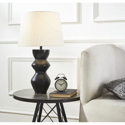 Lampe de table noire 28 po Anslea