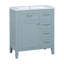 Armoire de salle de bain 30 po avec lavabo et tiroirs 30 po-988042868