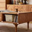 Table basse sculptée de style antique rétro