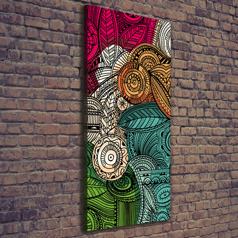 Abstract Feathers - Wrapped Canvas Print