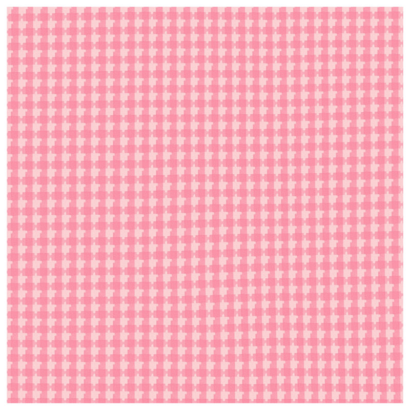Pink Houndstooth Pattern Wall Tapestry - Houndstooth Wall Decor, 104in H x88 with 4 Grommets