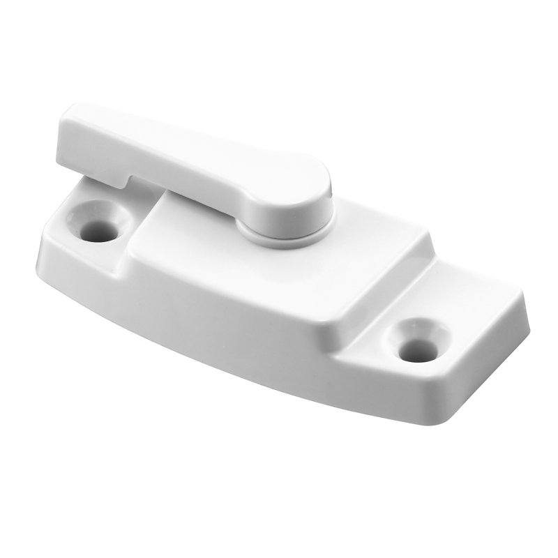 White Painted Vinyl Window Sash Lock with Diecast Construction